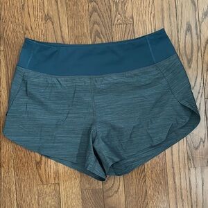 Athleta Run With It 3.5 inch Shorts - Teal